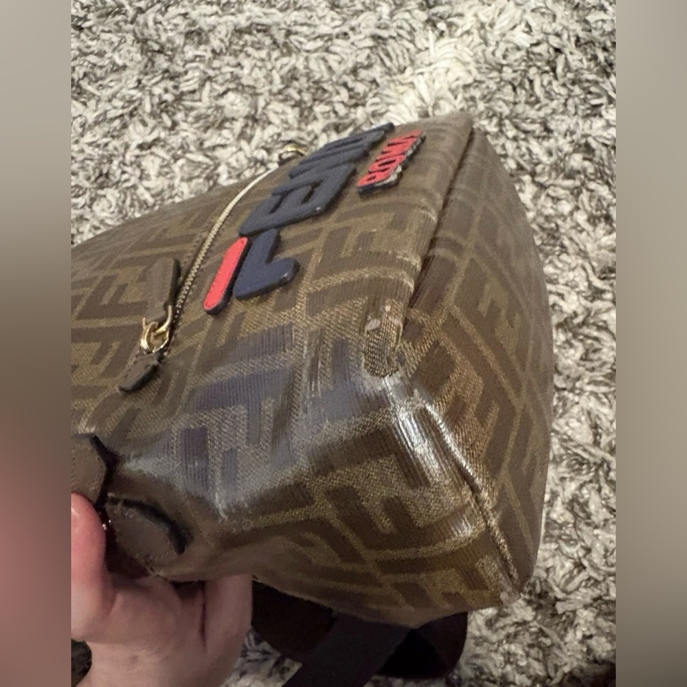 Authentic FENDI Backpack/ FF FENDI LOGO Super cute!! - Picture 11 of 12